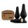 Panthra Kesia - silikonski analni plug set (3 delova) - crni