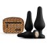 Panthra Kesia - silikonski analni plug set (3 delova) - crni