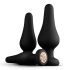 Panthra Kesia - silikonski analni plug set (3 delova) - crni