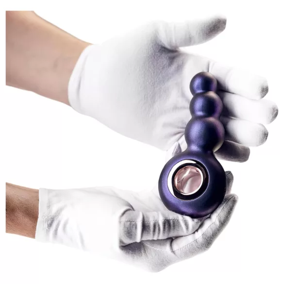 Hueman Svemirski - bežični, biserni analni vibrator (ljubičasti)