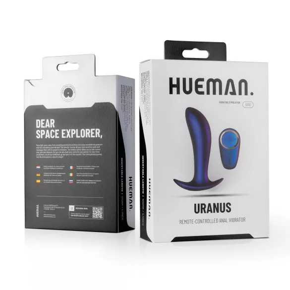 Hueman Uranus - bežični analni vibrator sa radiom (ljubičasti)