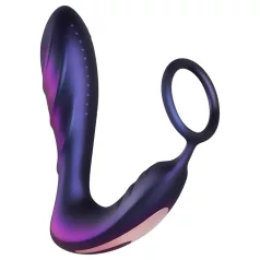   Hueman Black Hole - bežični analni vibrator sa prstenom za penis (ljubičasti)