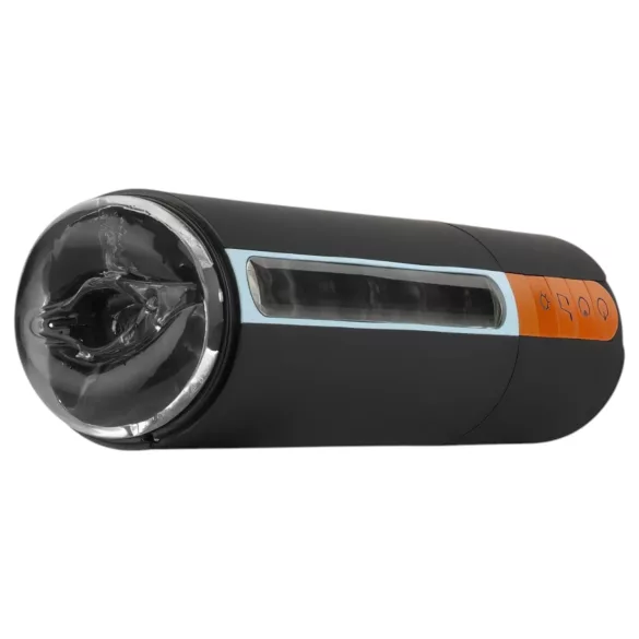 CRUIZR CP03 - crni, punjivi, sisajući vibrator za muškarce
