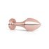 Rosy Gold Analni Plug - analni čep sa crnim kamenom (roze zlato)