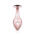 Rosy Gold Analni Plug - analni čep sa crnim kamenom (roze zlato)