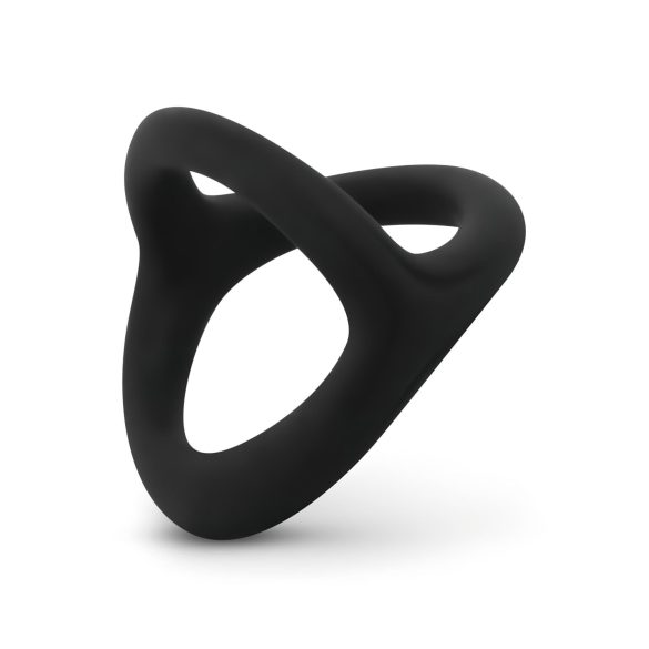 Easytoys Desire Prsten - fleksibilni prsten za penis i testise (crni)