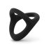Easytoys Desire Prsten - fleksibilni prsten za penis i testise (crni)