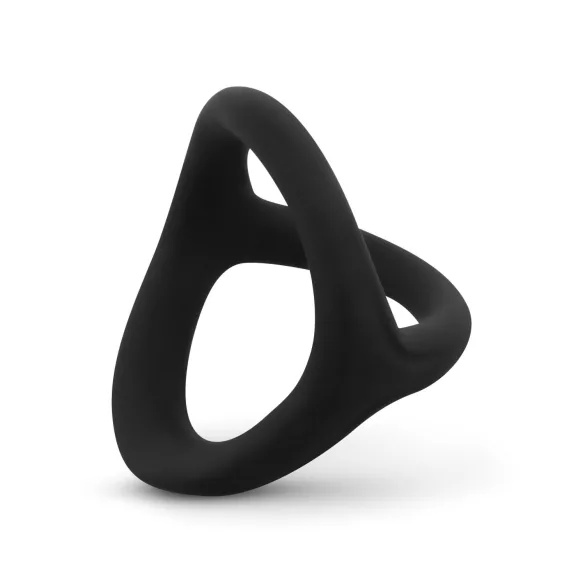 Easytoys Desire Prsten - fleksibilni prsten za penis i testise (crni)