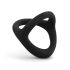 Easytoys Desire Prsten - fleksibilni prsten za penis i testise (crni)