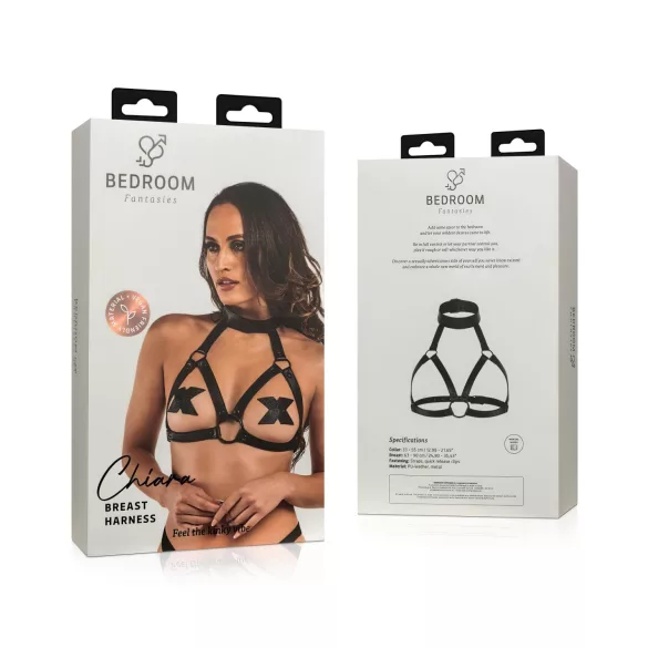Spavaće Fantazije Chiara - crni telohranitelj top - S-XL