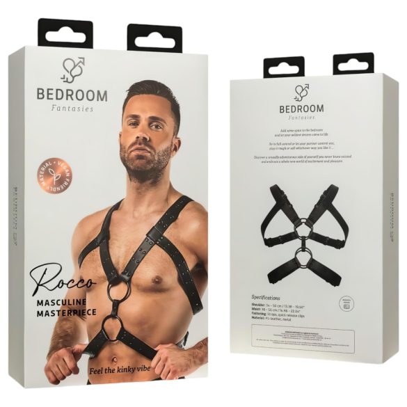 Spavaće Fantazije Rocco - Crni Gornji Deo (S-XL)