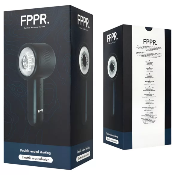 FPPR - akumulatorski, pokretni masturbator (crni)