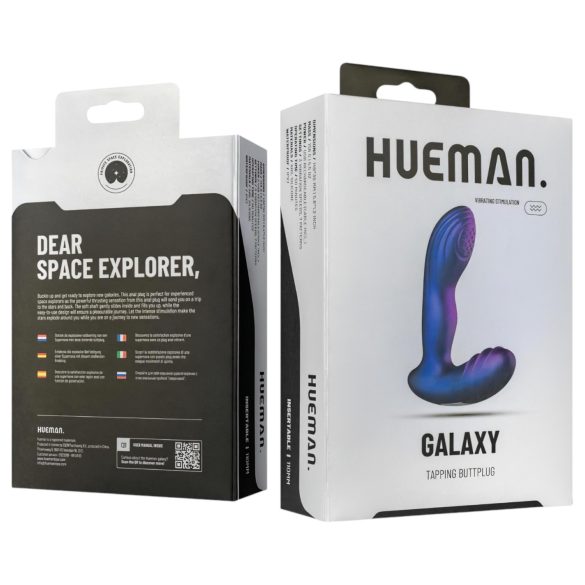 Hueman Galaxy - pulsirajući analni vibrator (ljubičasti)