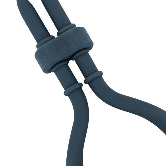 Boners - podesivi vibracijski prsten za penis (plava)