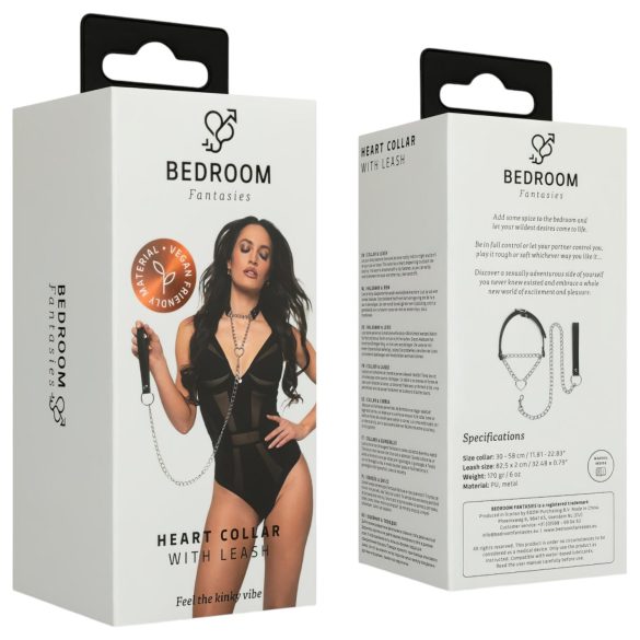 Spavaće Fantazije - ogrlica sa povocem (crna)