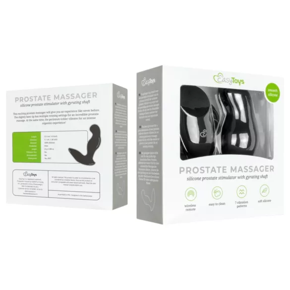 Easytoys kolekcija - crni bežični analni vibrator
