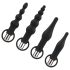 Easytoys - Set analnih vibratora na baterije - 4 dela (crna)