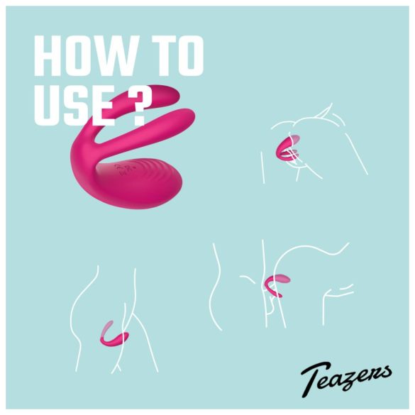 Teazers - trostruki par vibrator (pink)