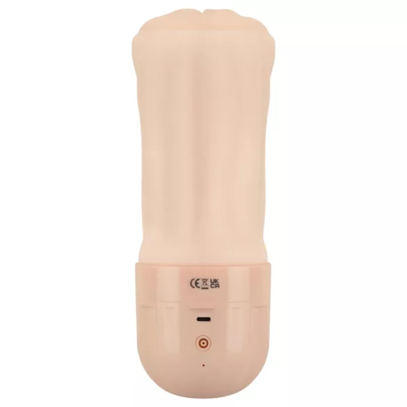 FWB - Realistična vibrirajuća i sisajuća veštačka vagina (natur)