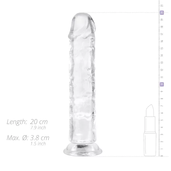 EasyToys - žele dildo - 18cm (providan)