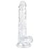 EasyToys - dildo sa testisima - 17cm (providan)