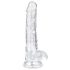 EasyToys - dildo sa testisima - 17cm (providan)