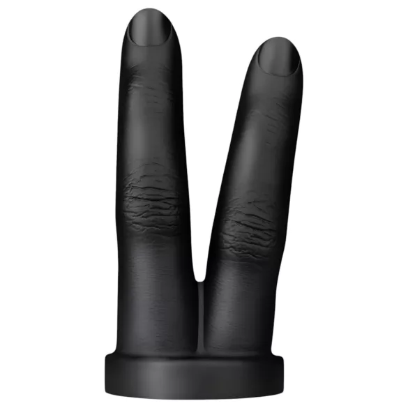 BUTTR Victory - dvostruki prstni analni dildo (crni)