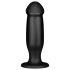 BUTTR AH-1 - crni analni dildo sa vakum bazom
