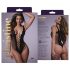 Christine - duboko decolete mrežasti bodi - (crna) - XS-XL