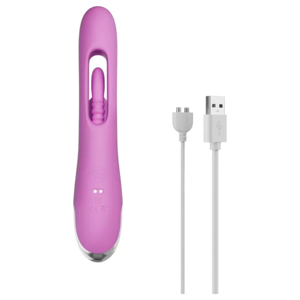 Good Vibes Only - vibrator za klitoris sa pokretnim prstom (ljubičasti)