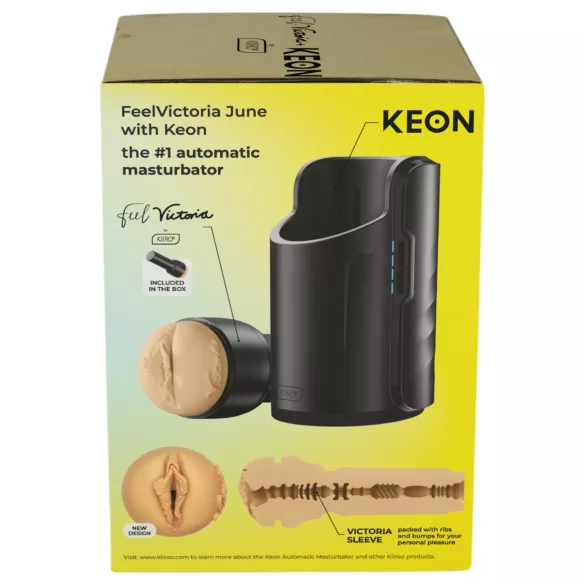 Kiiroo Keon Wifi + Viktorija Džun - masturbator (prirodna)