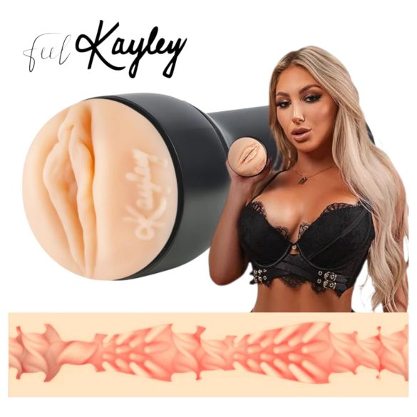 Kiiroo Kayley Gunner - realistična vagina - kompatibilna sa PowerBlow (naturalna)