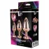 Sjajna ljubav - analni plug set srca - rosegold (3 dela)
