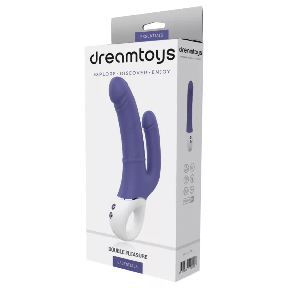 Dreamtoys Essentials - dupli vibrator (ljubičasti)