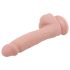 Mr. Dixx 7.6 - dilda sa vakuumskim postoljem i testisima - prirodna boja (19,5cm)
