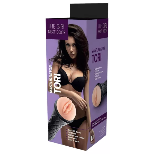 Devojka iz Komšiluka Tori - realistična vagina u futroli (natur-crna)