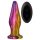 Glamour Glass - vrhunski, stakleni analni vibrator sa radiom (u boji)