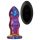 Glamour Glass - radio stakleni analni vibrator - talasasti (šareni)