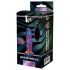 Glamour Glass - radio stakleni analni vibrator - talasasti (šareni)