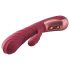Dinky Jimmy K. Duo - punjivi vibrator sa klitoralnim nastavkom (crveni)