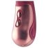 Dinky Jimmy K. Duo - punjivi vibrator sa klitoralnim nastavkom (crveni)