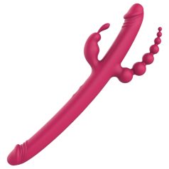   Dreamtoys Anywhere Pleasure Vibe - punjivi 4-u-1 vibrator (ružičasti)