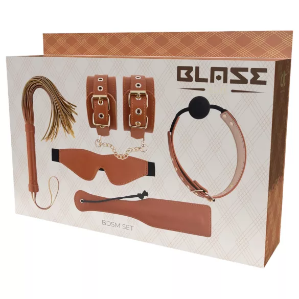 Blaze Elite - BDSM set - 5 delova (konjak)