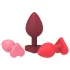 Dreamtoys Amour - poklon set za analni trening (crveni)