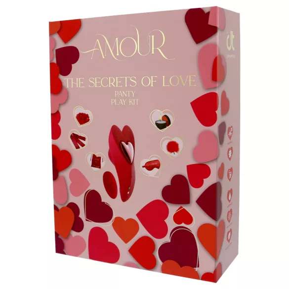Dreamtoys Amour - set vibratora za nosive gaćice (crvene)