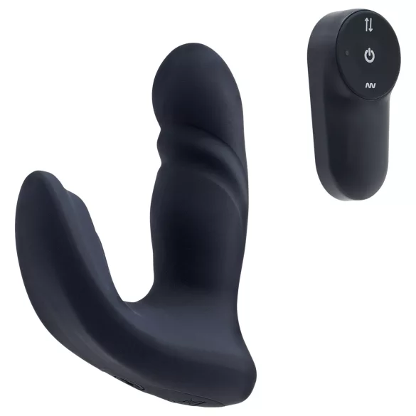 Dreamtoys Pulz - potiskivački analni vibrator sa daljinskim upravljačem (plavi)