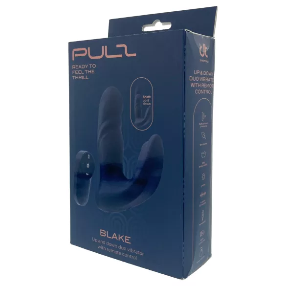 Dreamtoys Pulz - potiskivački analni vibrator sa daljinskim upravljačem (plavi)