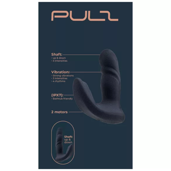 Dreamtoys Pulz - potiskivački analni vibrator sa daljinskim upravljačem (plavi)