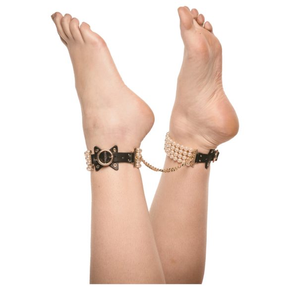 Allure - бисерна ножна алка (црна)