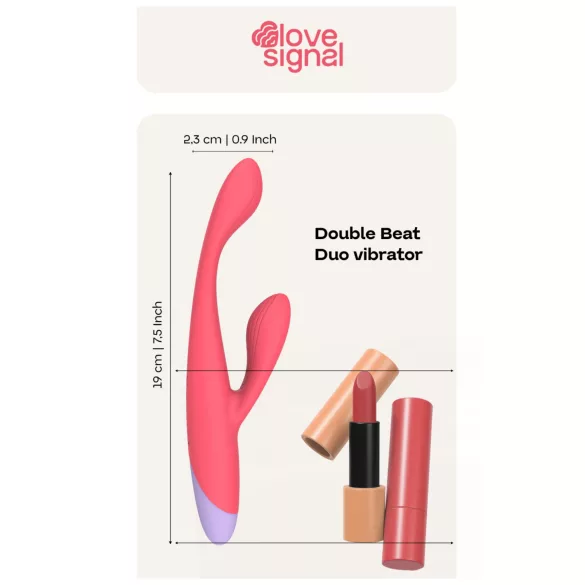 Dreamtoys Love Signal - G-tačka vibrator sa stimulacijom klitorisa (crveni)